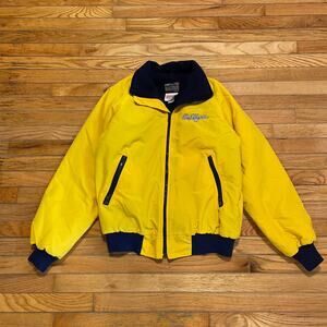 Vintage West Virginia Polar Fleece by Malden Jacket Coat Made in USA Size Medium